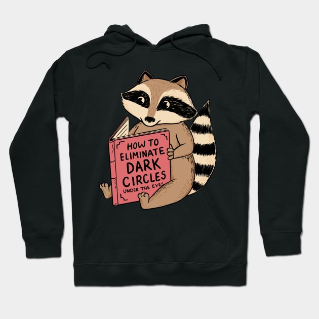 Raccoon dark cicles Hoodie by coffeeman